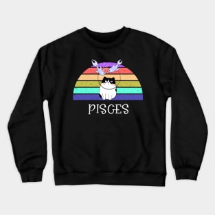 Cat Horoscope Pisces Crewneck Sweatshirt